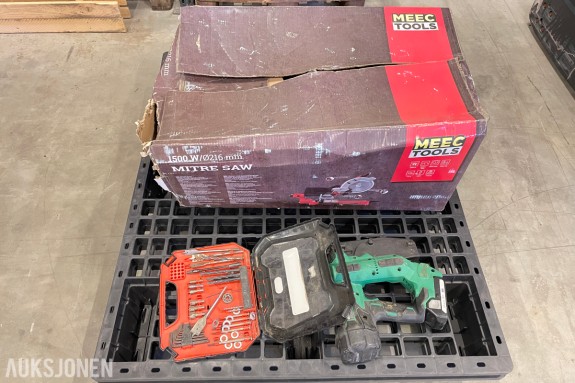 123456 Meec Tools/Hikoki Bordsag og Spikerpistol