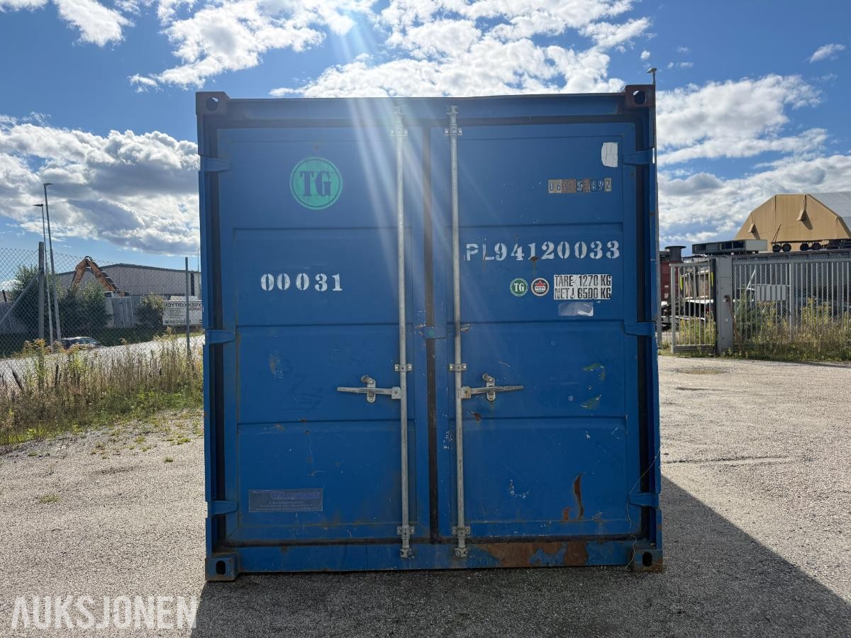 20 fots container med diverse overskuddsmateriell fra kommunalt V/A-anlegg.