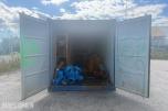 20 fots container med diverse overskuddsmateriell fra kommunalt V/A-anlegg.