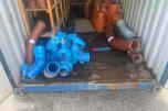20 fots container med diverse overskuddsmateriell fra kommunalt V/A-anlegg.