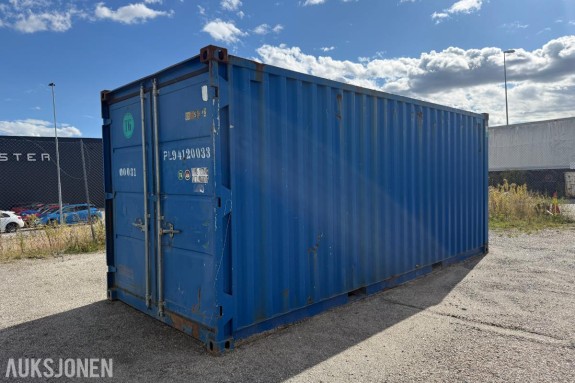 20 fots container med diverse overskuddsmateriell fra kommunalt V/A-anlegg.