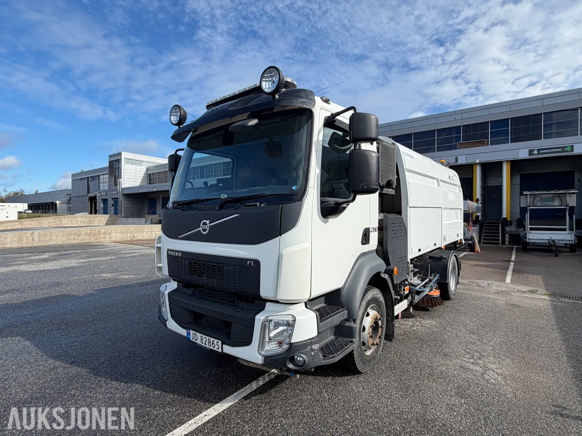 2018 Volvo FL 280 4x2 feiebil - 6 m³ påbygg - 69 250 km - Euro 6T - to sidekoster