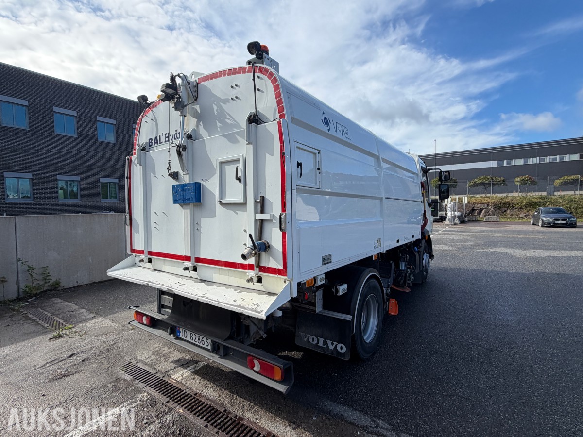 2018 Volvo FL 280 4x2 feiebil - 6 m³ påbygg - 69 250 km - Euro 6T - to sidekoster