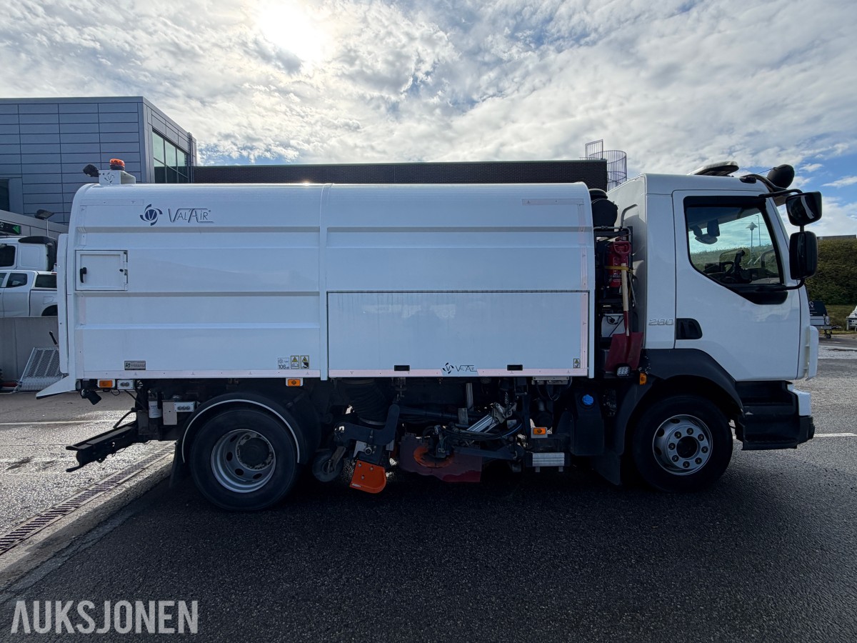 2018 Volvo FL 280 4x2 feiebil - 6 m³ påbygg - 69 250 km - Euro 6T - to sidekoster