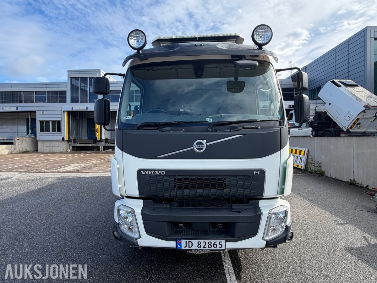 2018 Volvo FL 280 4x2 feiebil - 6 m³ påbygg - 69 250 km - Euro 6T - to sidekoster