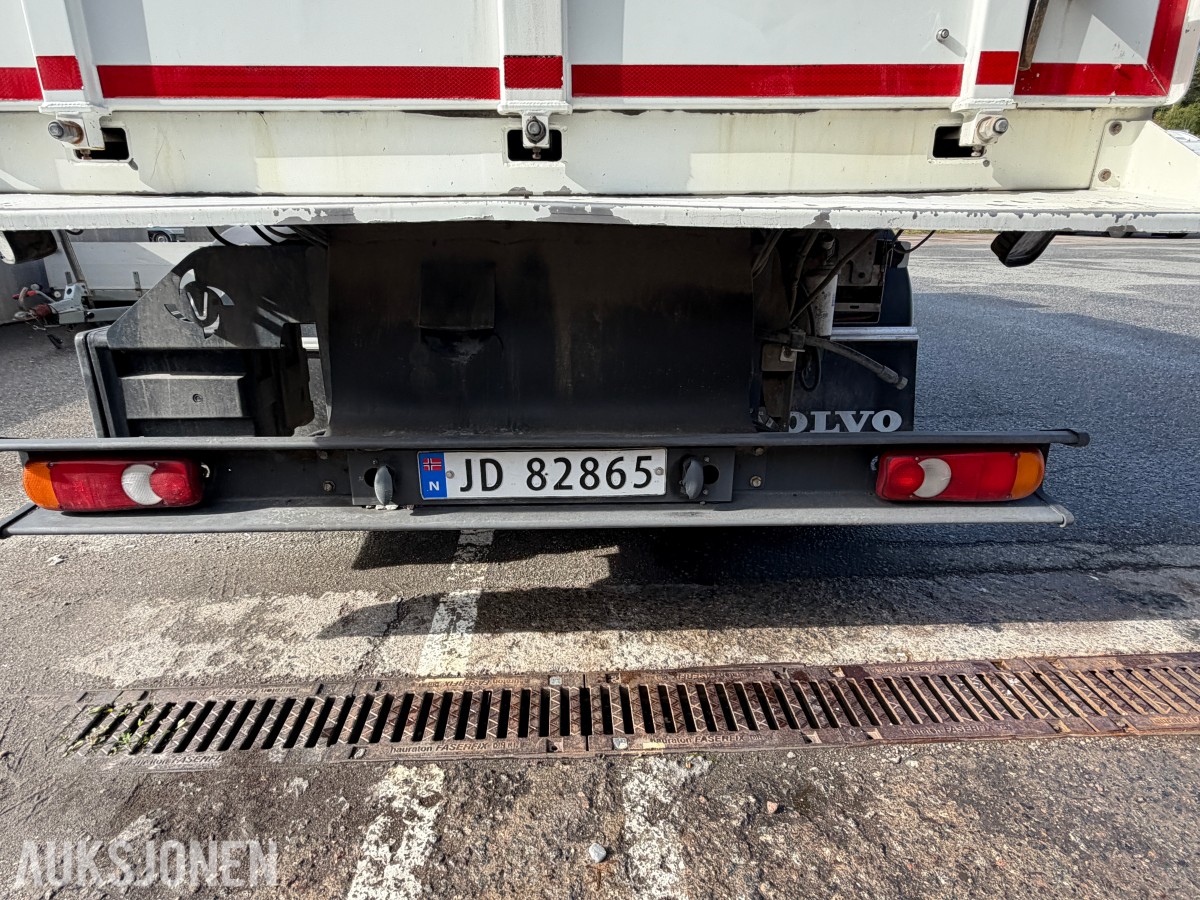 2018 Volvo FL 280 4x2 feiebil - 6 m³ påbygg - 69 250 km - Euro 6T - to sidekoster
