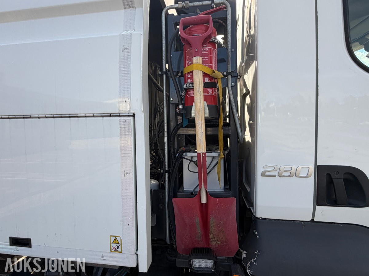 2018 Volvo FL 280 4x2 feiebil - 6 m³ påbygg - 69 250 km - Euro 6T - to sidekoster