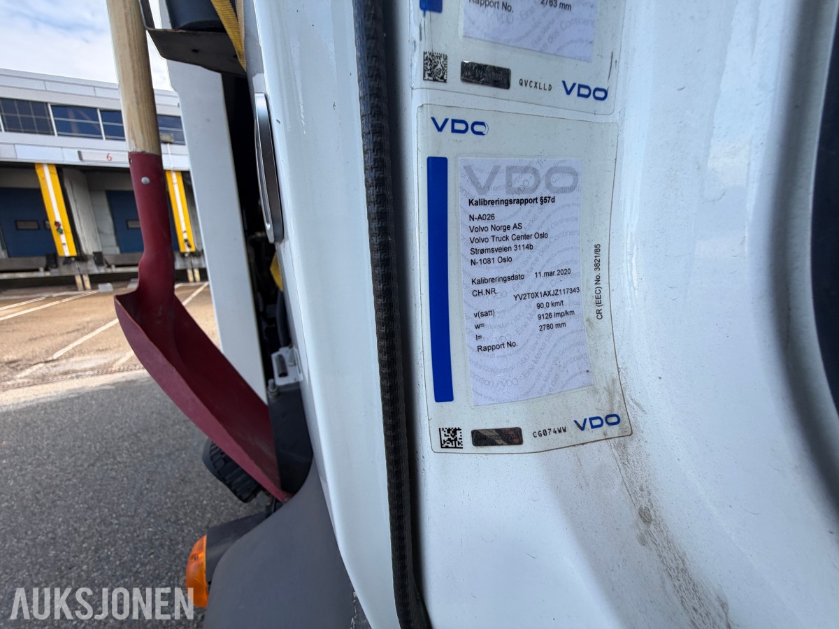 2018 Volvo FL 280 4x2 feiebil - 6 m³ påbygg - 69 250 km - Euro 6T - to sidekoster
