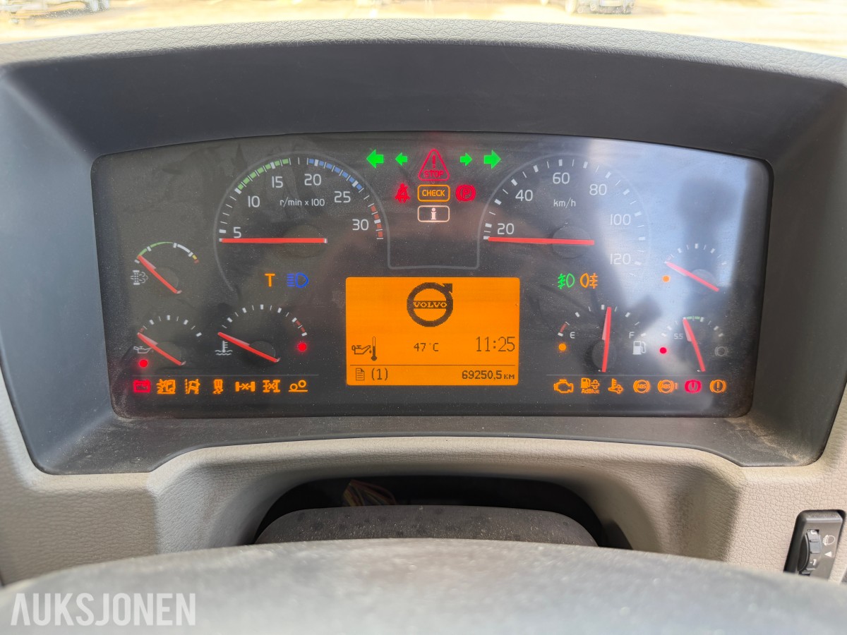 2018 Volvo FL 280 4x2 feiebil - 6 m³ påbygg - 69 250 km - Euro 6T - to sidekoster
