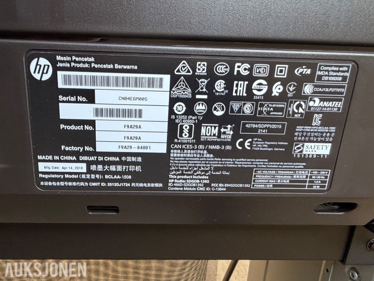 HP DesignJet T730 storformatskriver / plotter