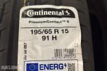 NYTT - 2 Stk. Continental PremiumContact 6 195/65 R15 Sommerdekk