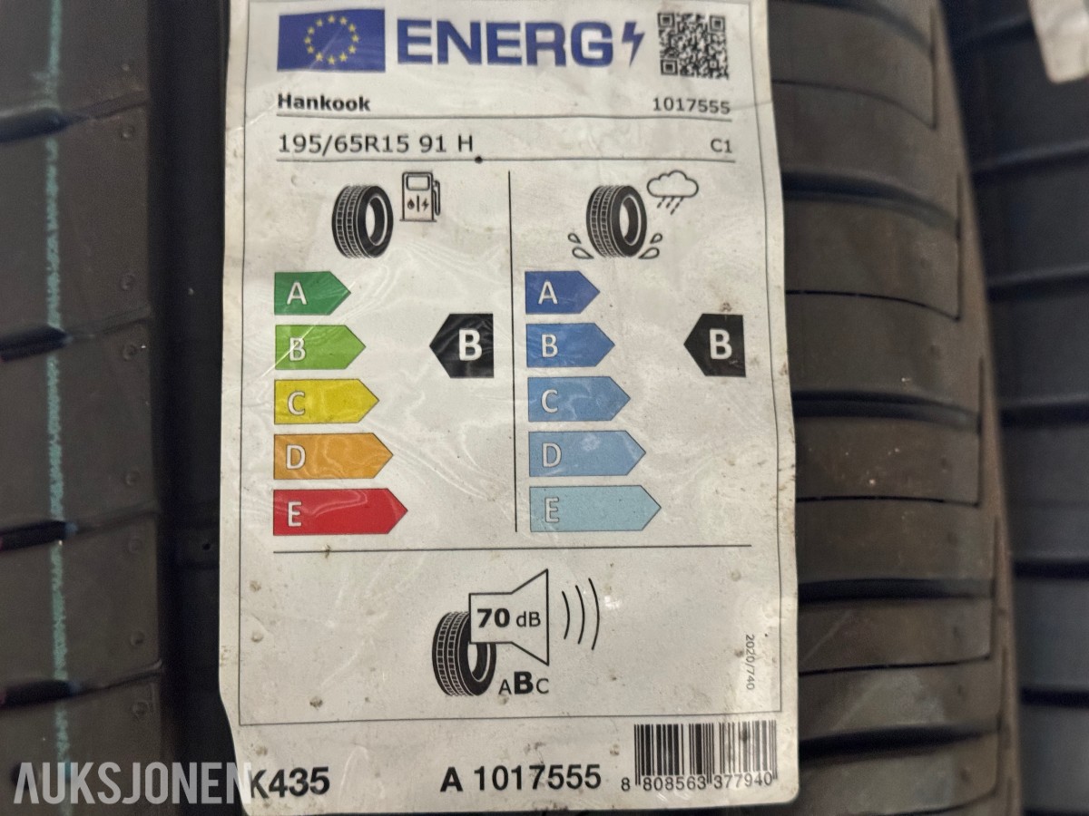 NYTT - 2 Stk. Hankook Kinergy Eco2 195/65 R15 Sommerdekk