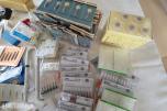 Stort parti dentalbor, endodontiske instrumenter og tannlegeutstyr