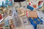 Stort parti dentalbor, endodontiske instrumenter og tannlegeutstyr