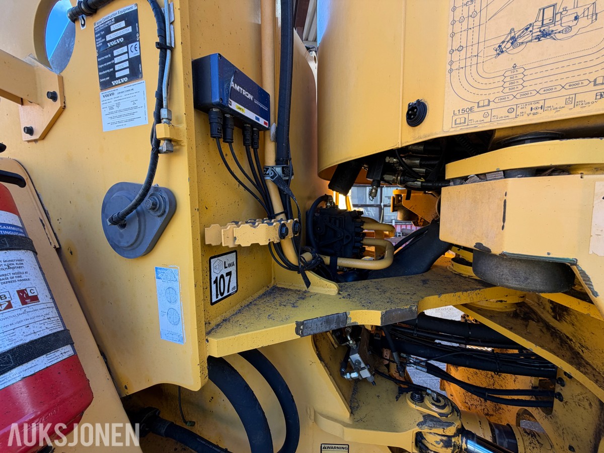 2006 Volvo L150E hjullaster – Sertifisert - 40 891 timer – Tamtron vekt – ryggekamera – hurtigfeste