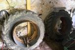 Goodyear tvillinghjul 16.9-34 – Komplett sett med felger og fester