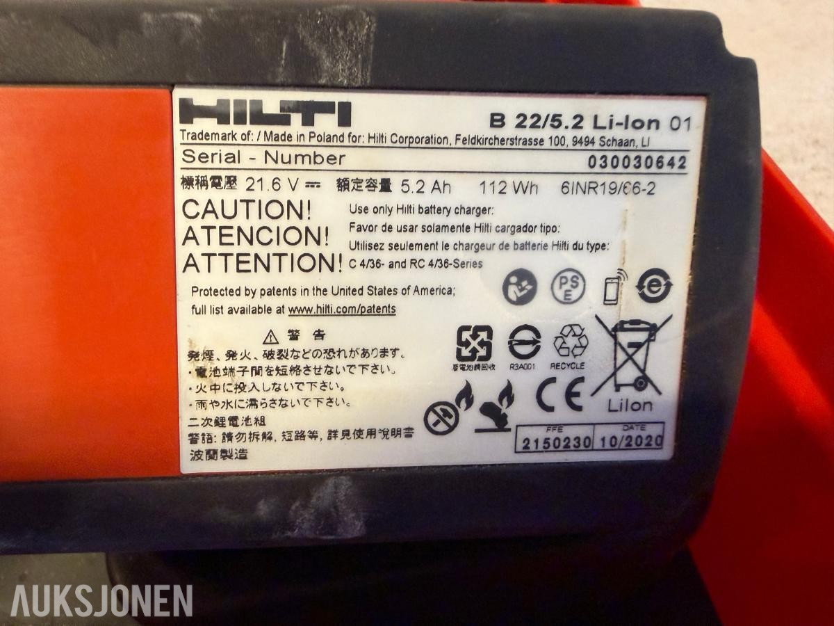 2020 Hilti BX 3  boltepistol.