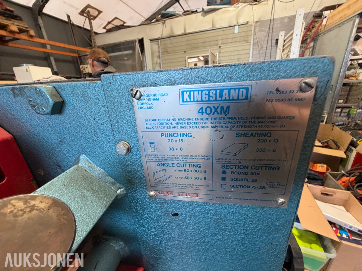 Kingsland 40XM kombinert metallbearbeidingsmaskin / stansemaskin / kombimaskin