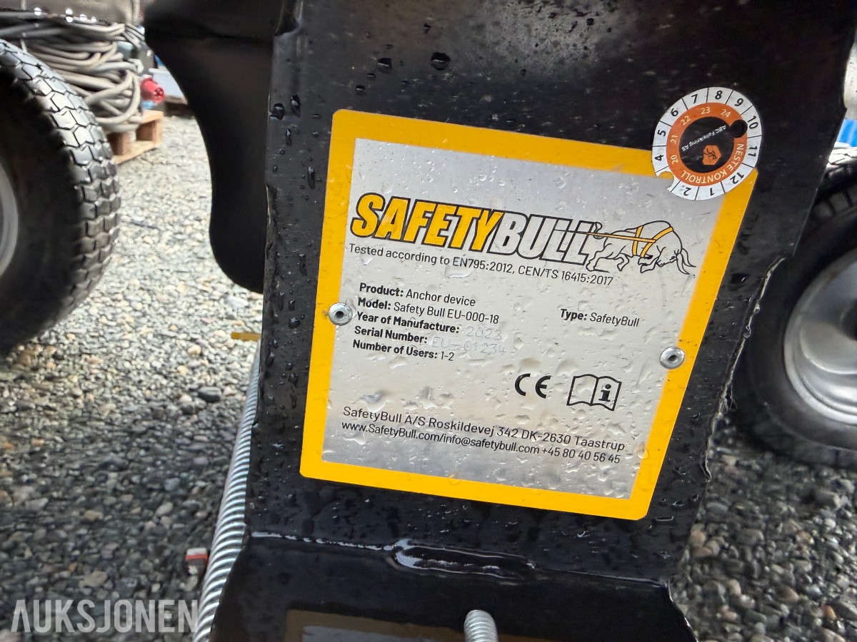 2023 SafetyBull mobil forankringsenhet for fallsikringsarbeid