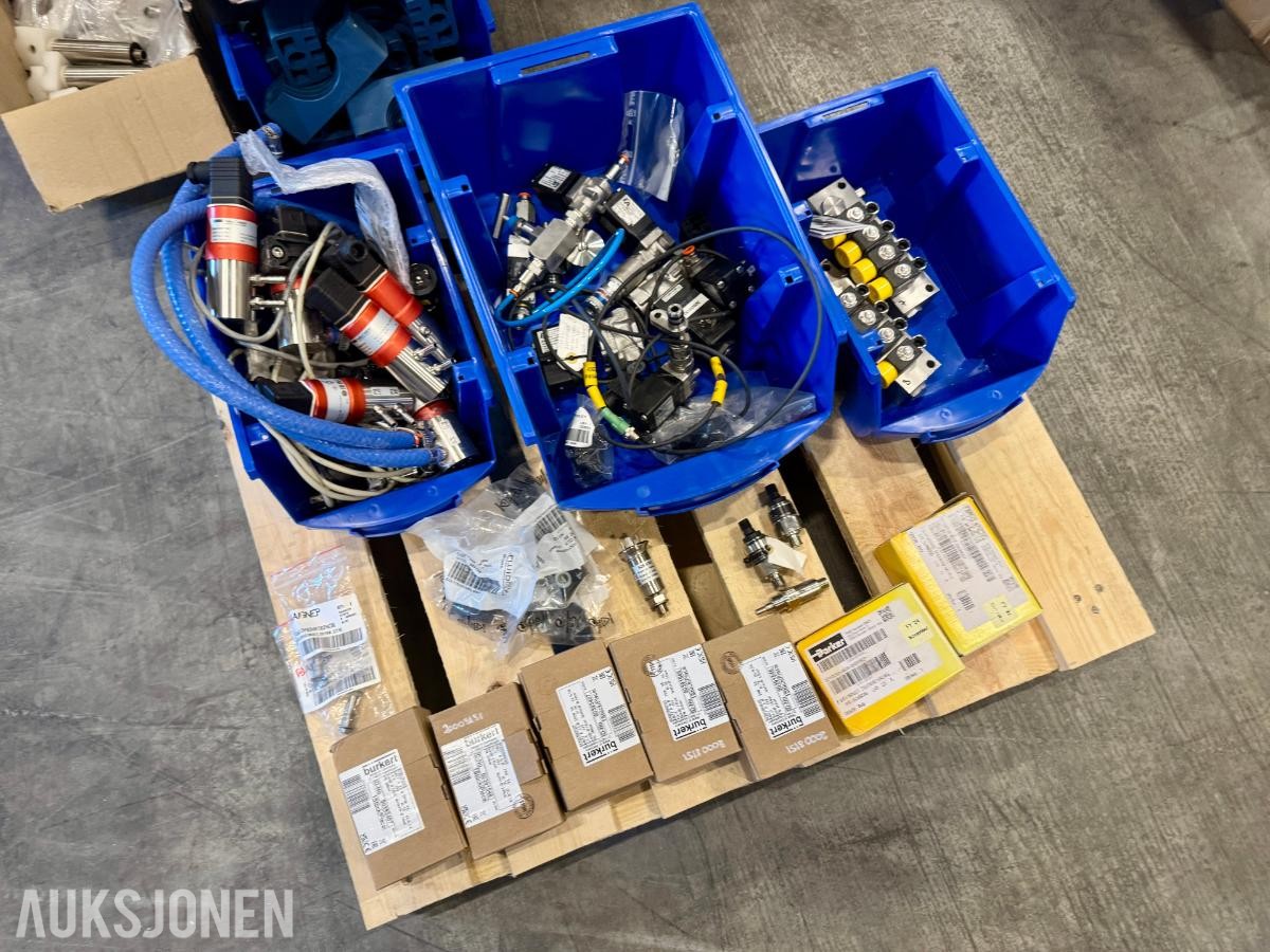 Palle med ventiler og instrumenter