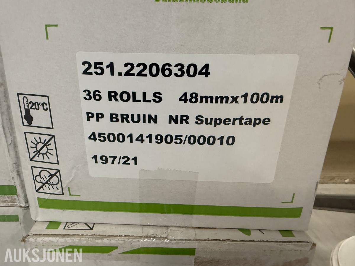 Tape Brun og klar 48X100