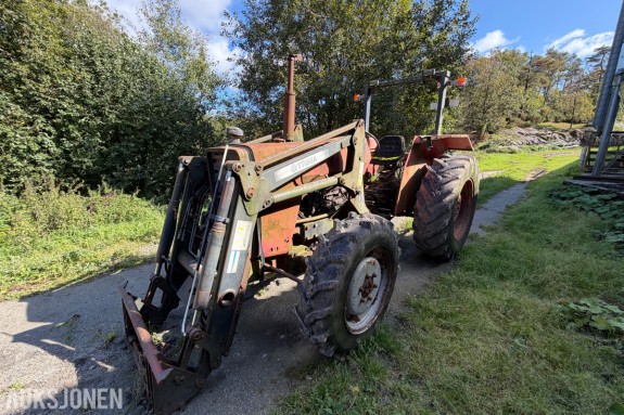 1980 MASSEY FERGUSON 265 TRAKTOR - 4X4 - LASTER MED EUROFESTE - REPOBJEKT