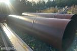 Stålrør/ kulvert rør 2 stk, 6 meter lange, 1000mm diameter