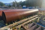 Stålrør/ kulvert rør 2 stk, 6 meter lange, 1000mm diameter