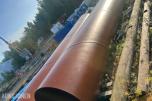 Stålrør/ kulvert rør 2 stk, 6 meter lange, 1000mm diameter