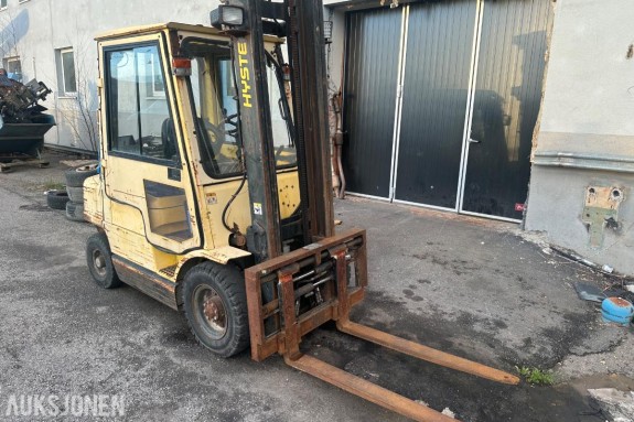 Hyster H250x truck med gaffelspredning og sideforskyvning -   mva fri