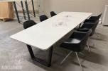 Møtebord Whiteboard 300cm lengde m/6 Stoler
