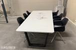 Møtebord Whiteboard 300cm lengde m/6 Stoler