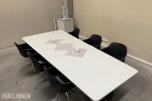 Møtebord Whiteboard 300cm lengde m/6 Stoler