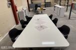 Møtebord Whiteboard 300cm lengde m/6 Stoler