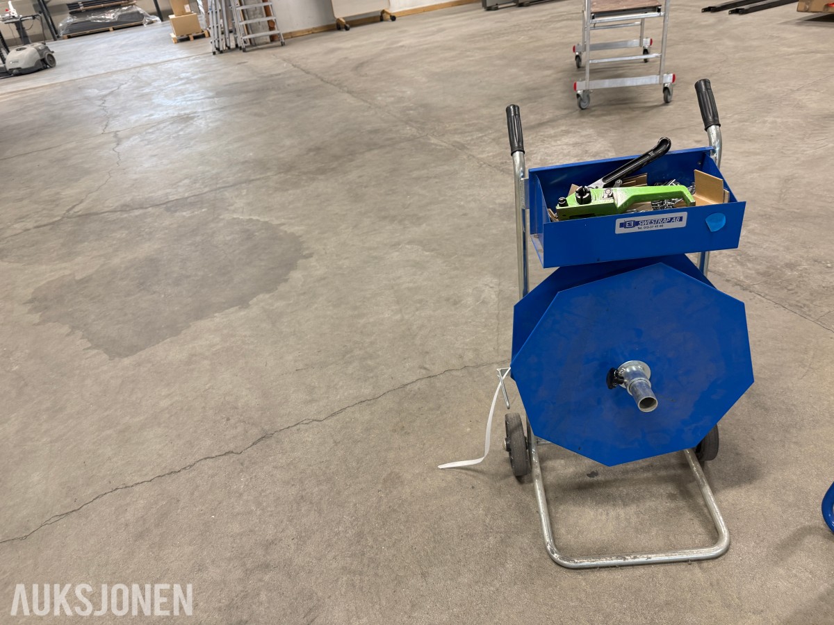 Strammebåndstativ Strekkfilmholder med ruller/emballasje