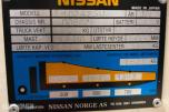 1991 Nissan 2,5-tonns diesel gaffeltruck