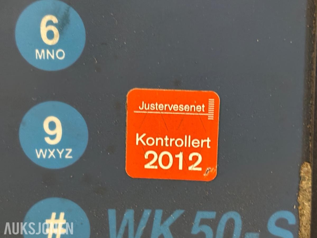 Pfreundt WK50-S hjullastervekt med veiecelle og kabler