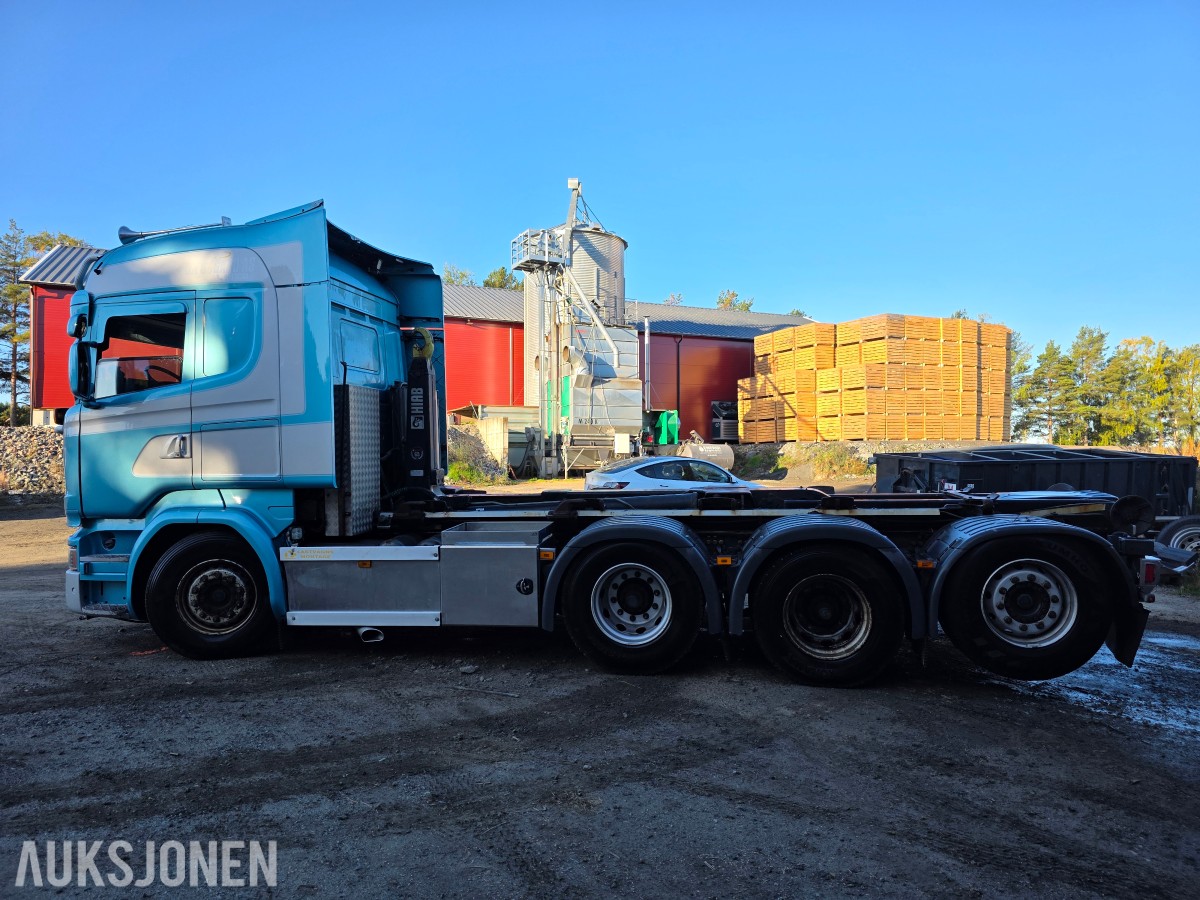 2015 Scania R580 V8 8X4 krokbil 24 T Brøyterigget-retarder