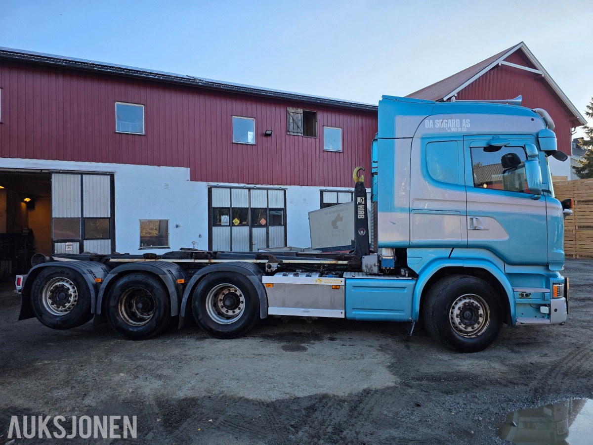 2015 Scania R580 V8 8X4 krokbil 24 T Brøyterigget-retarder