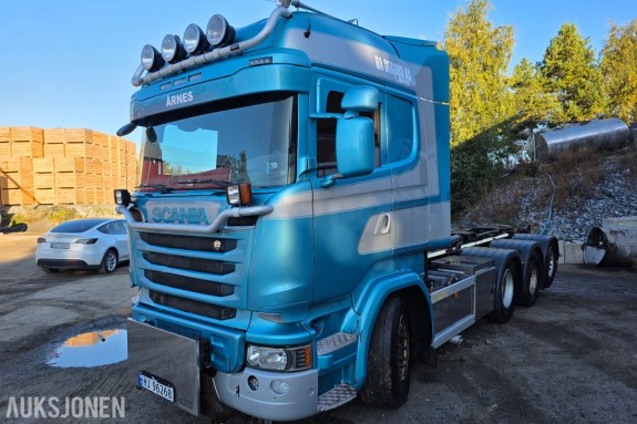 2015 Scania R580 V8 8X4 krokbil 24 T Brøyterigget-retarder