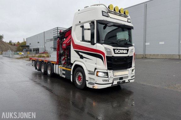 2022 Scania R-540 Tridem 8 X 4 Hmf 5020 K6 med jibb FJ1000 K5 og vinsj