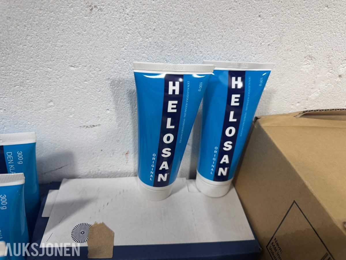 Stort parti med hudpleie, ansiktspleie og kroppspleie