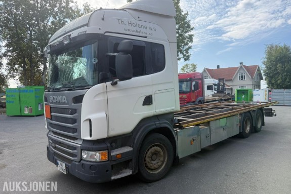2013 Scania R480 6x2 chassisbil – ramme for avtakbart påbygg – ikke EU-godkjent