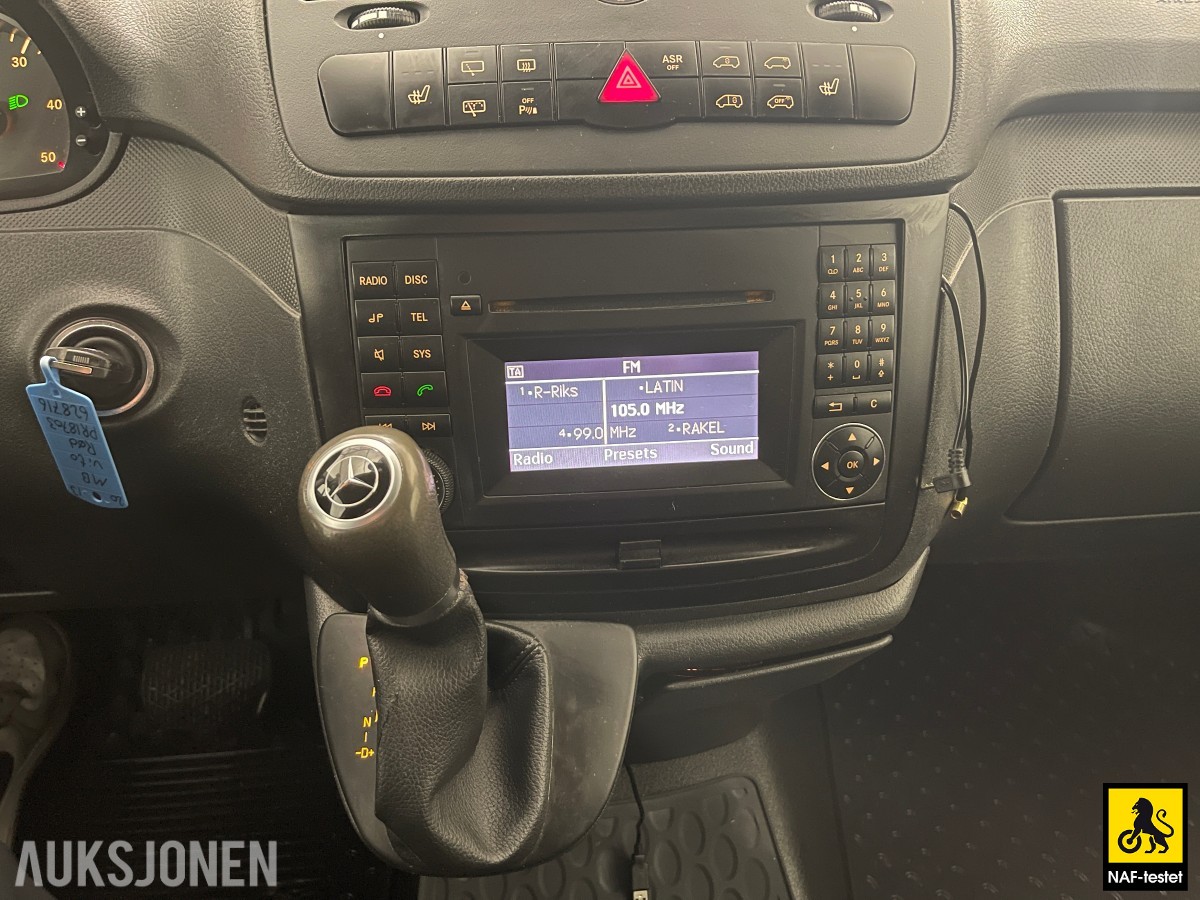 2013 Mercedes-Benz VITO 2.1 D 136 HK AUT 8-SETER CRUISE