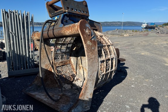 Trevi Benne BVR 15 sorteringsskuff S70 - roterende trommel med nett - maskeåpning målt 50 mm