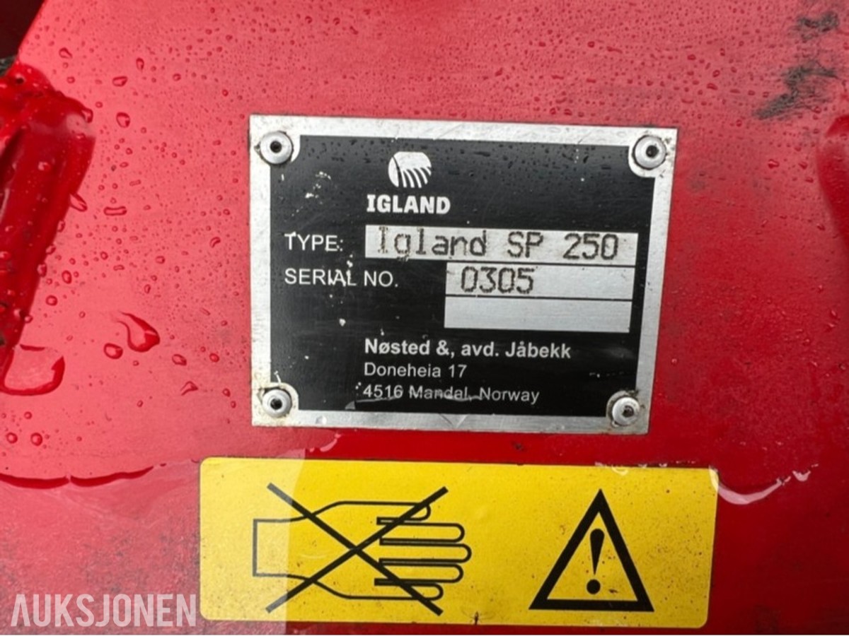 Igland snøskjær SP 250 m innv styring