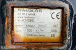 Nasta SD planeringsskuffe S60, 1500 mm, lite brukt