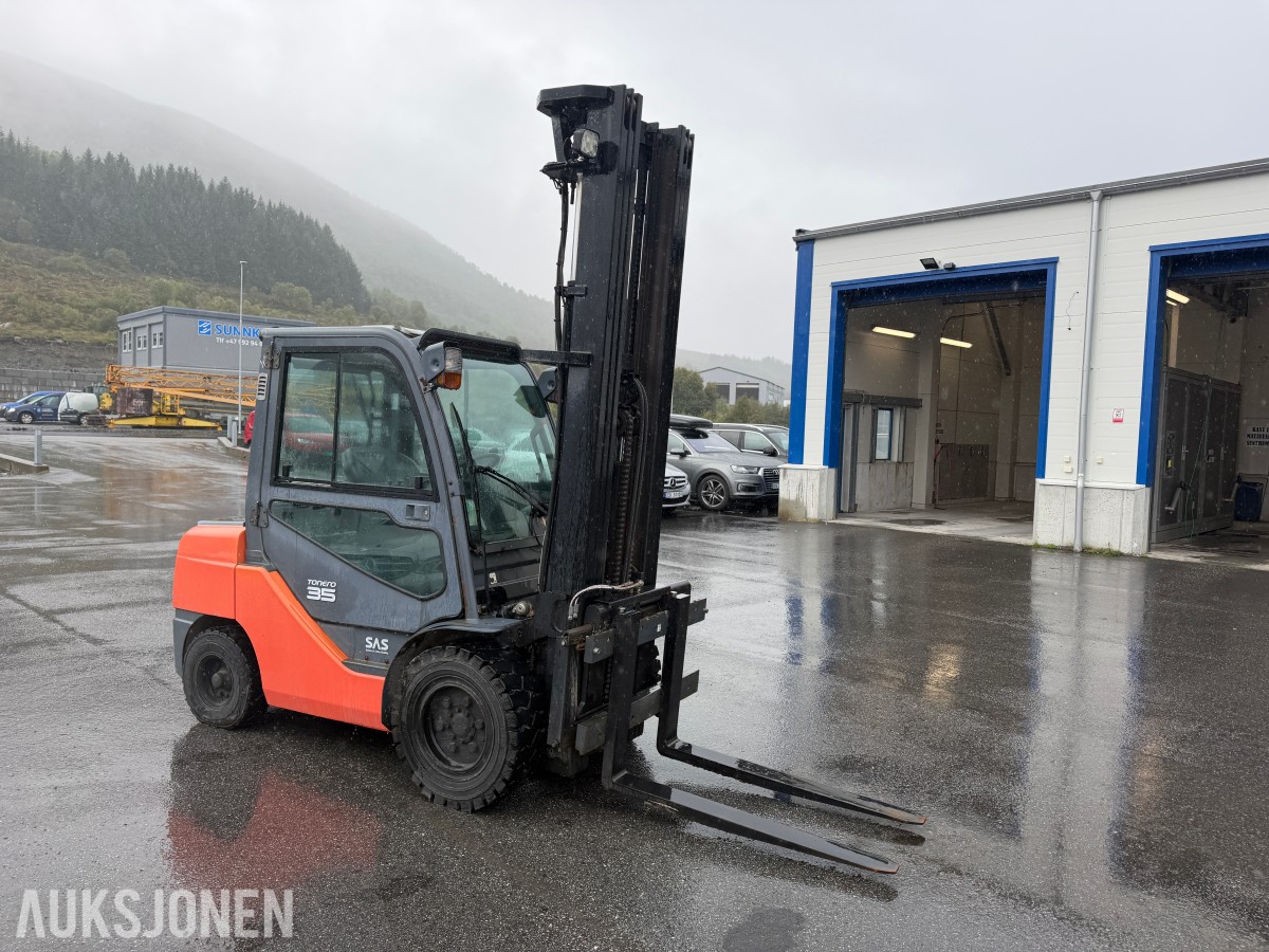 2010 Toyota Tonero 35 Gaffeltruck Høyløft