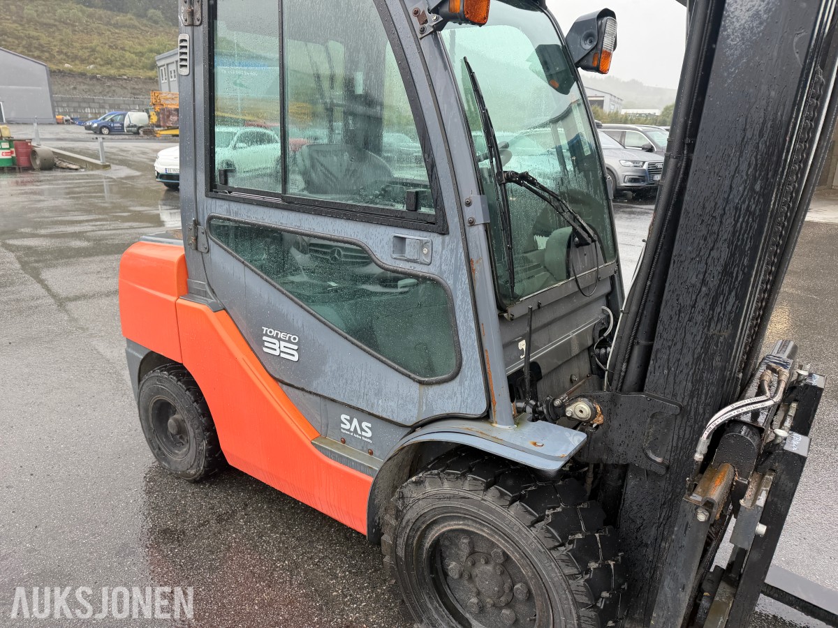 2010 Toyota Tonero 35 Gaffeltruck Høyløft