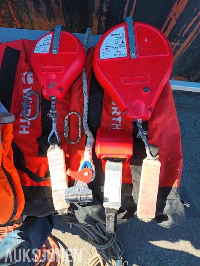Fallsikring Wurth fallsikrings-seler, blokke og liner